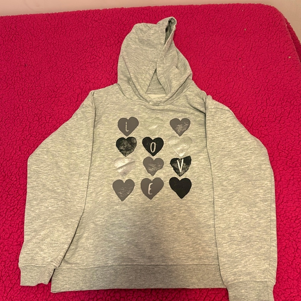 grey hoodie from primark, size 10-11 girls